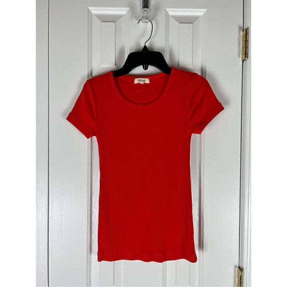 Madewell Womens Orange Blouse Size XS